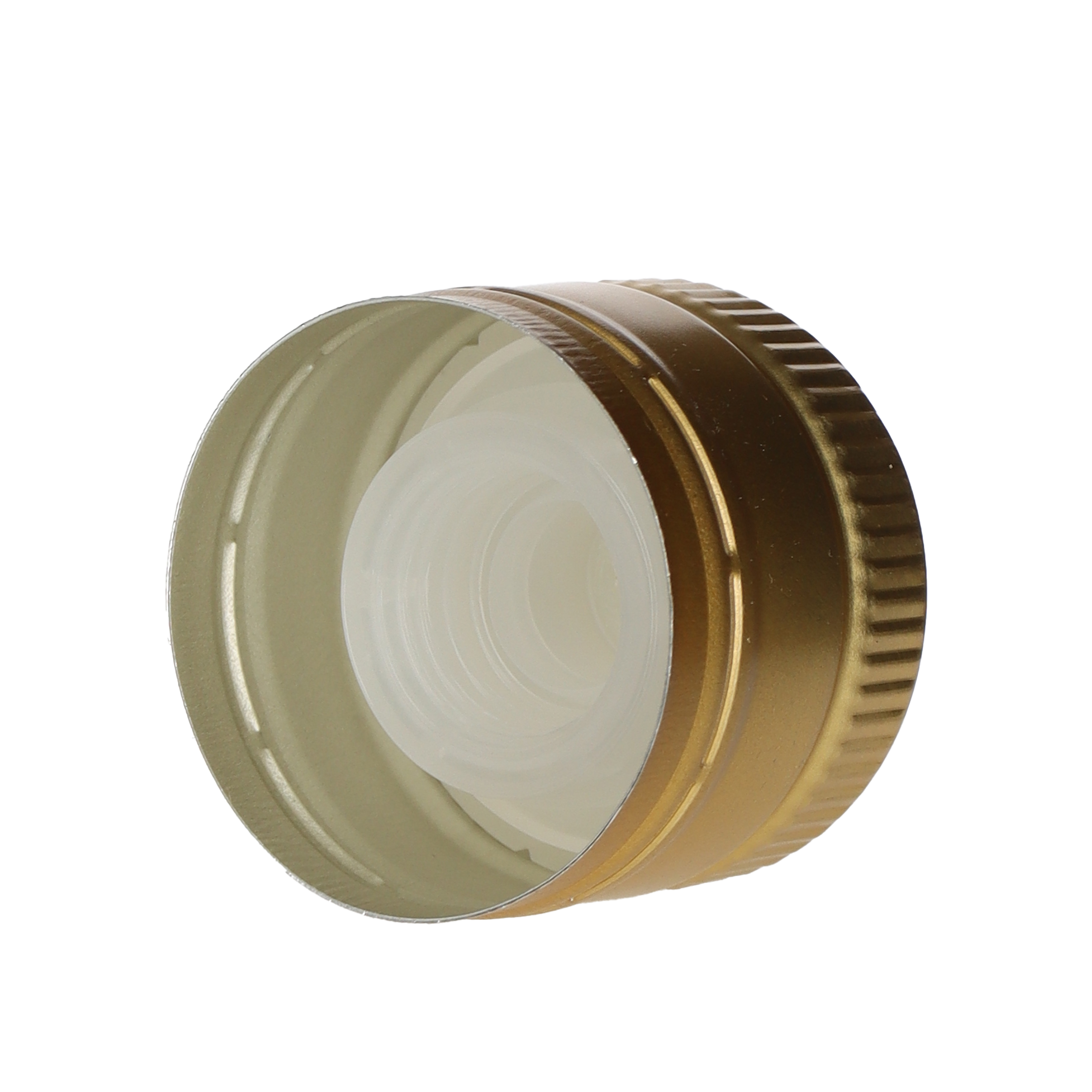 PP31,5/24,0 Schraubverschluss gold mit Ausgießer/Rohling  Beutel à 100 Stück