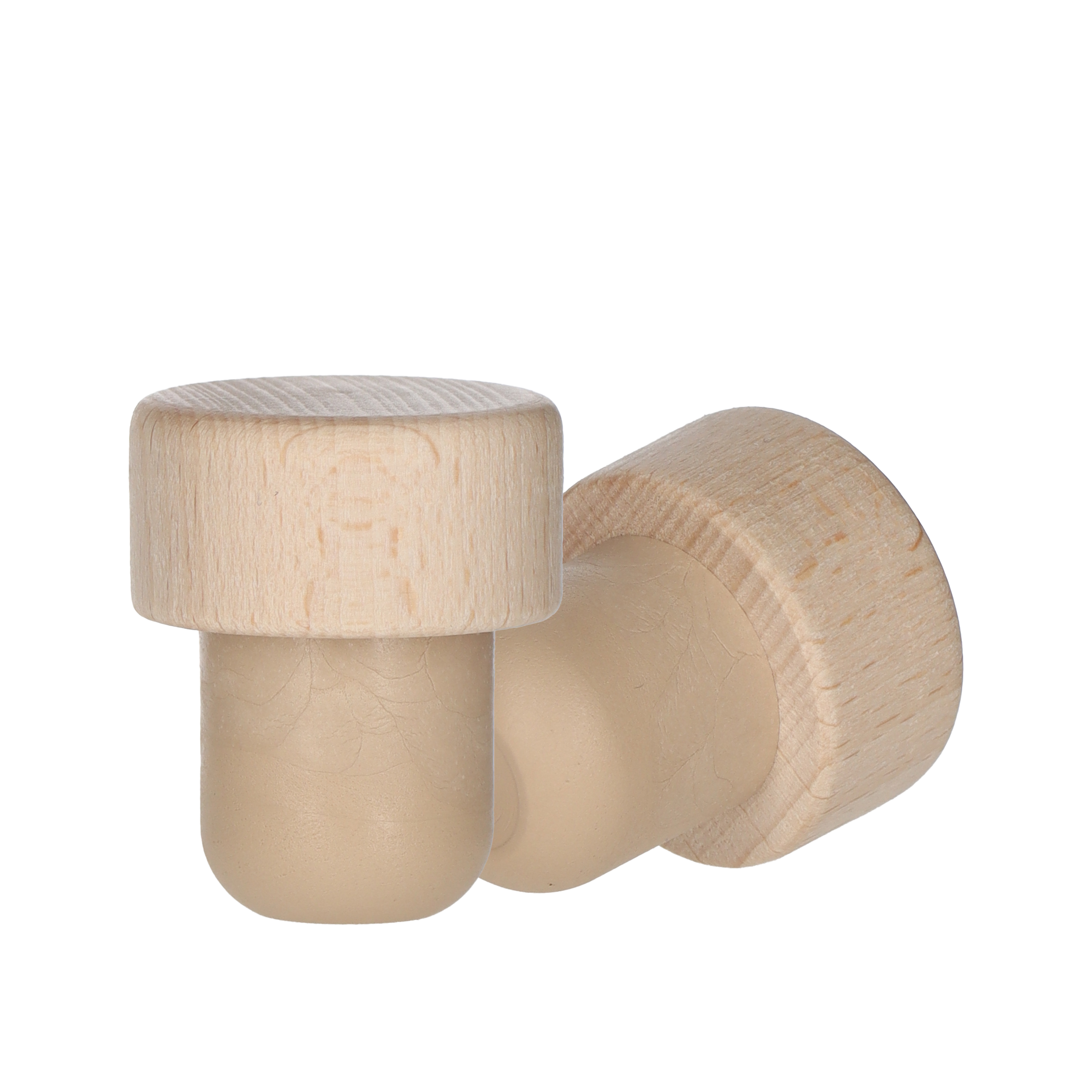 Holzgriffkorken Natur Co-inected 19,5mm 29,0x15,0 - 19,5,x20,0  Beutel à 100 Stück