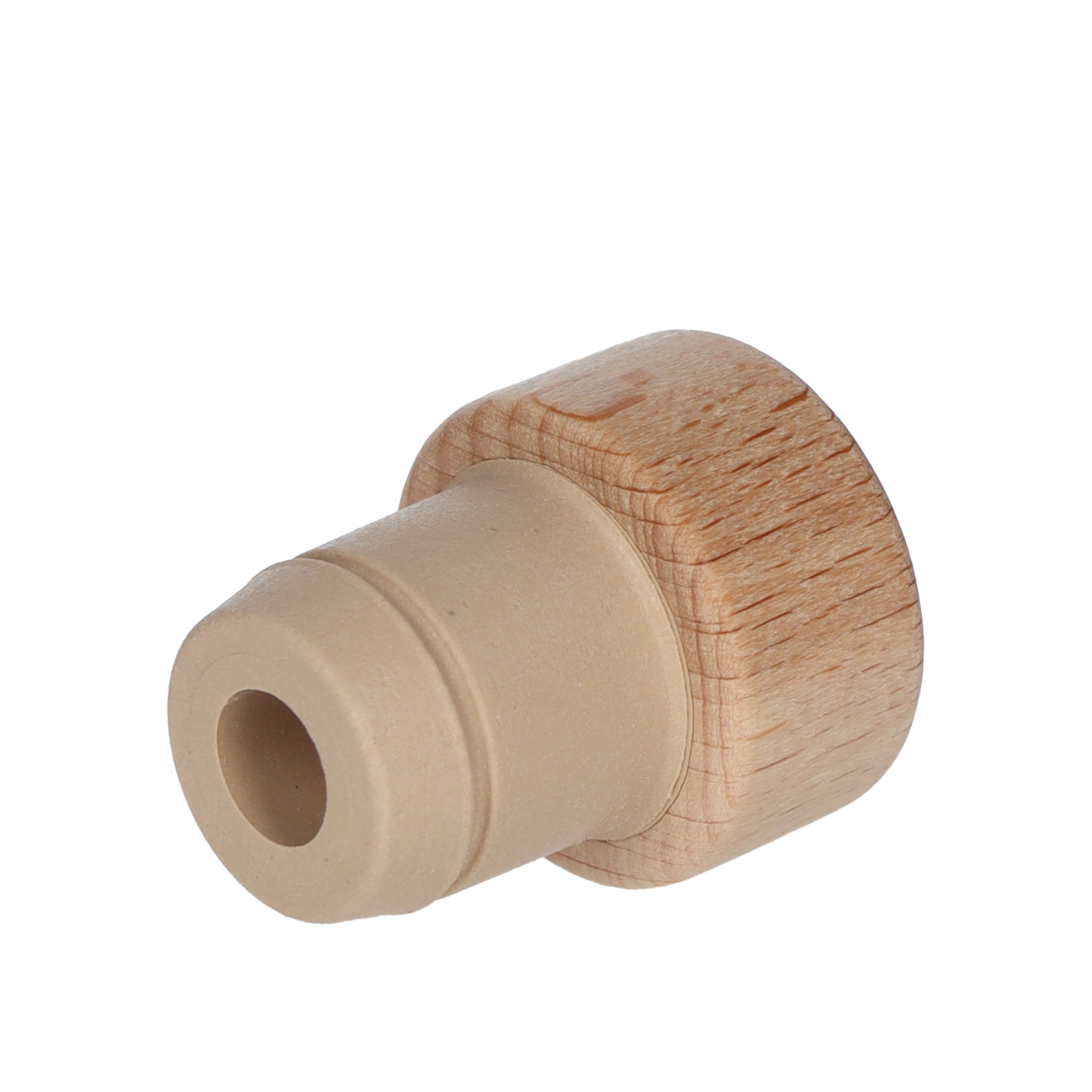 Ausgießer mit Holzscheibe Natur 19,5mm 29,0x15,0 - 19,5x20,0  Beutel à 100 Stück