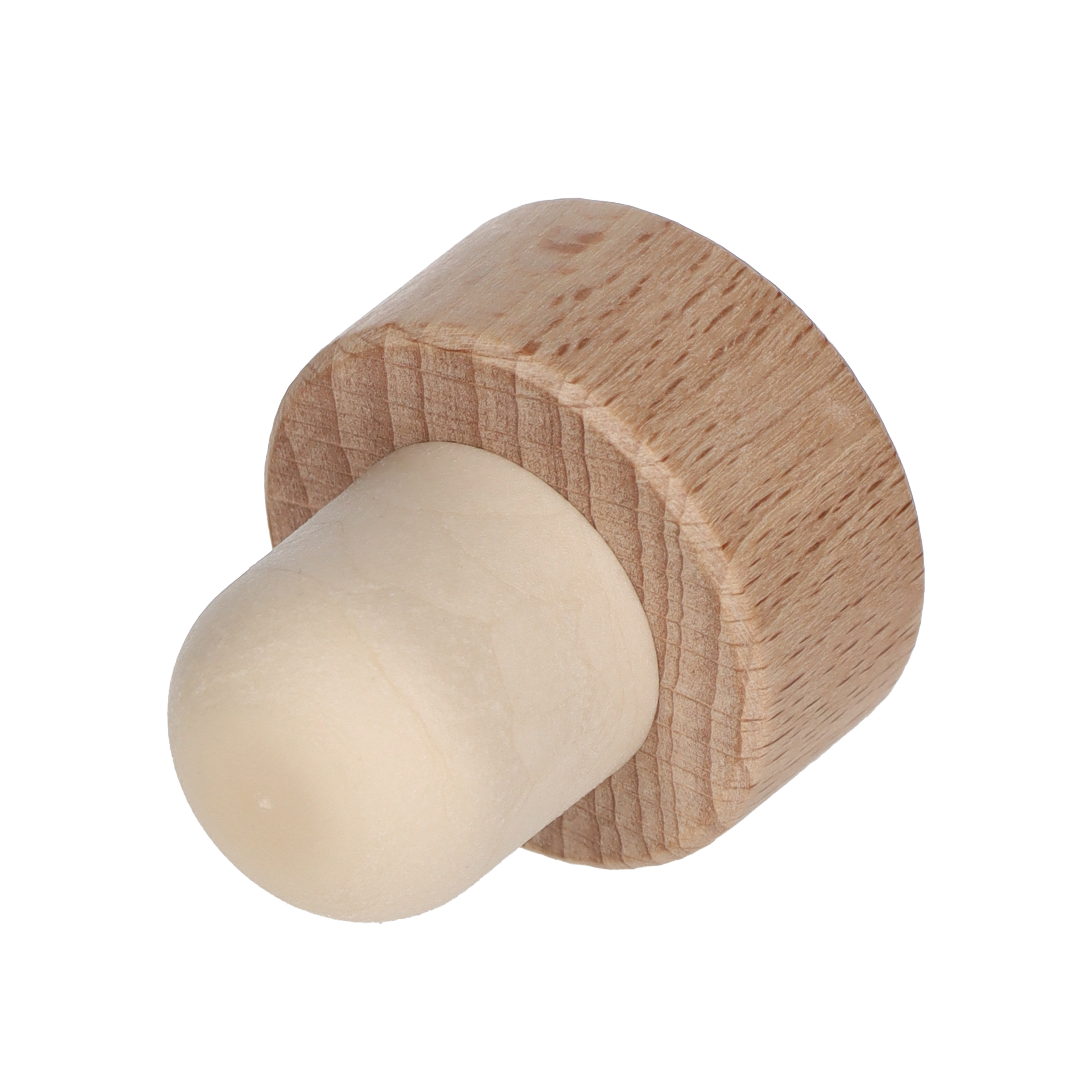 Holzgriffkorken, natur, 19,00mm (eingespritzt) 32,0x15,0 - 19,0x20,0  Karton à 2100 Stück