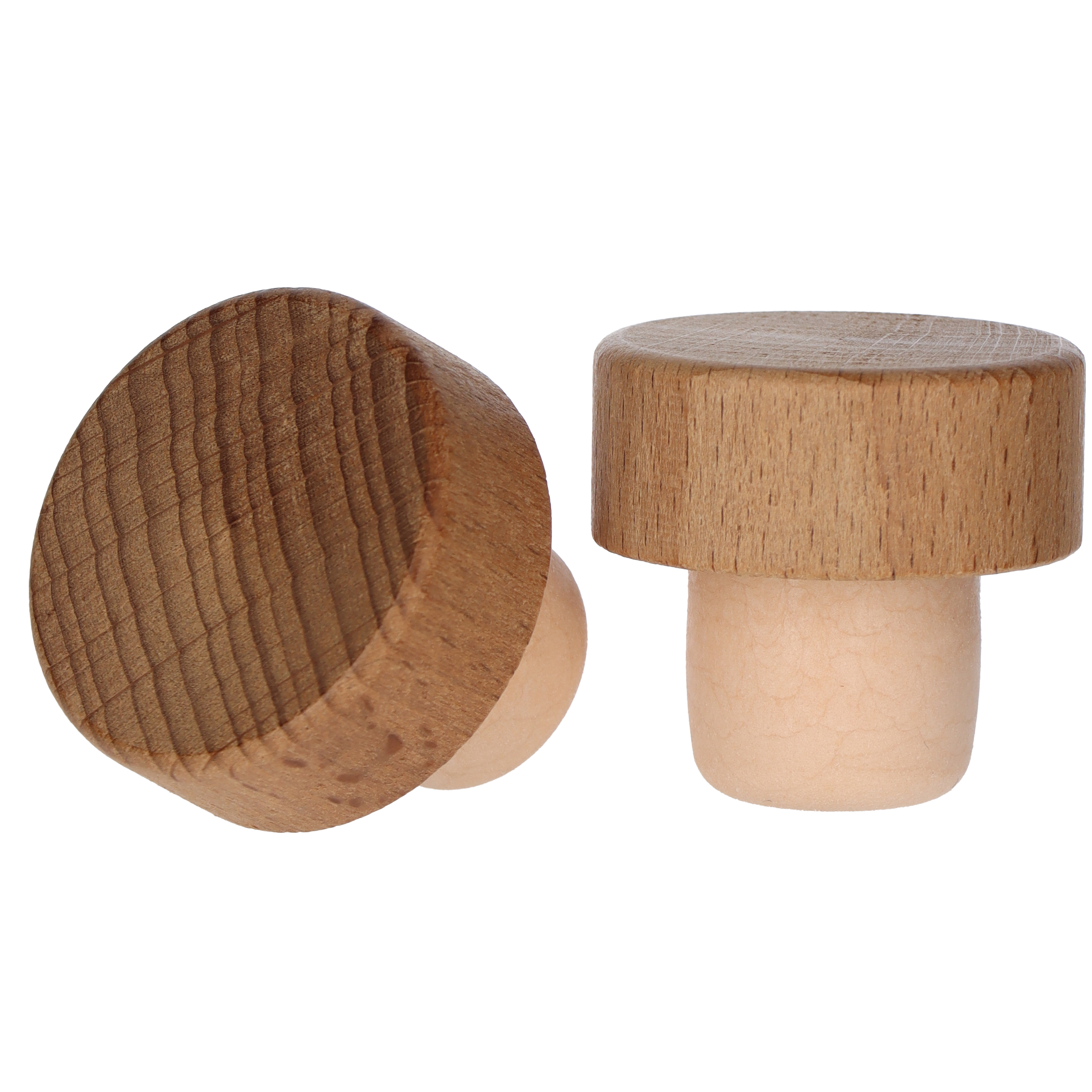 Holzgriffkorken Rustical Co-injected 23mm 38,0x16,0 - 23,0x20,0  Karton à 1300 Stück