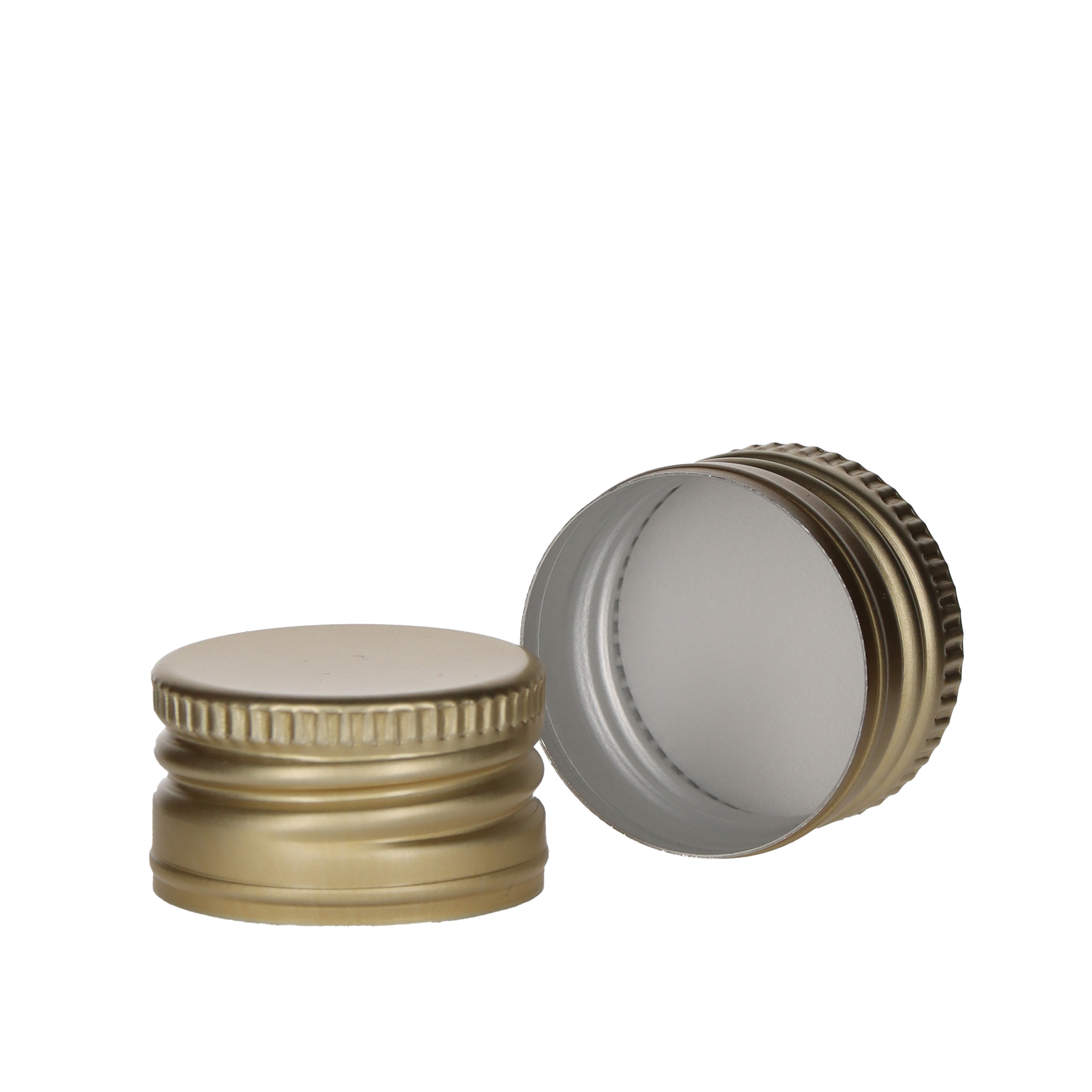 Schraubverschluss Alu PP28/16,5 gold mit Gewinde  Karton à 4500 Stück