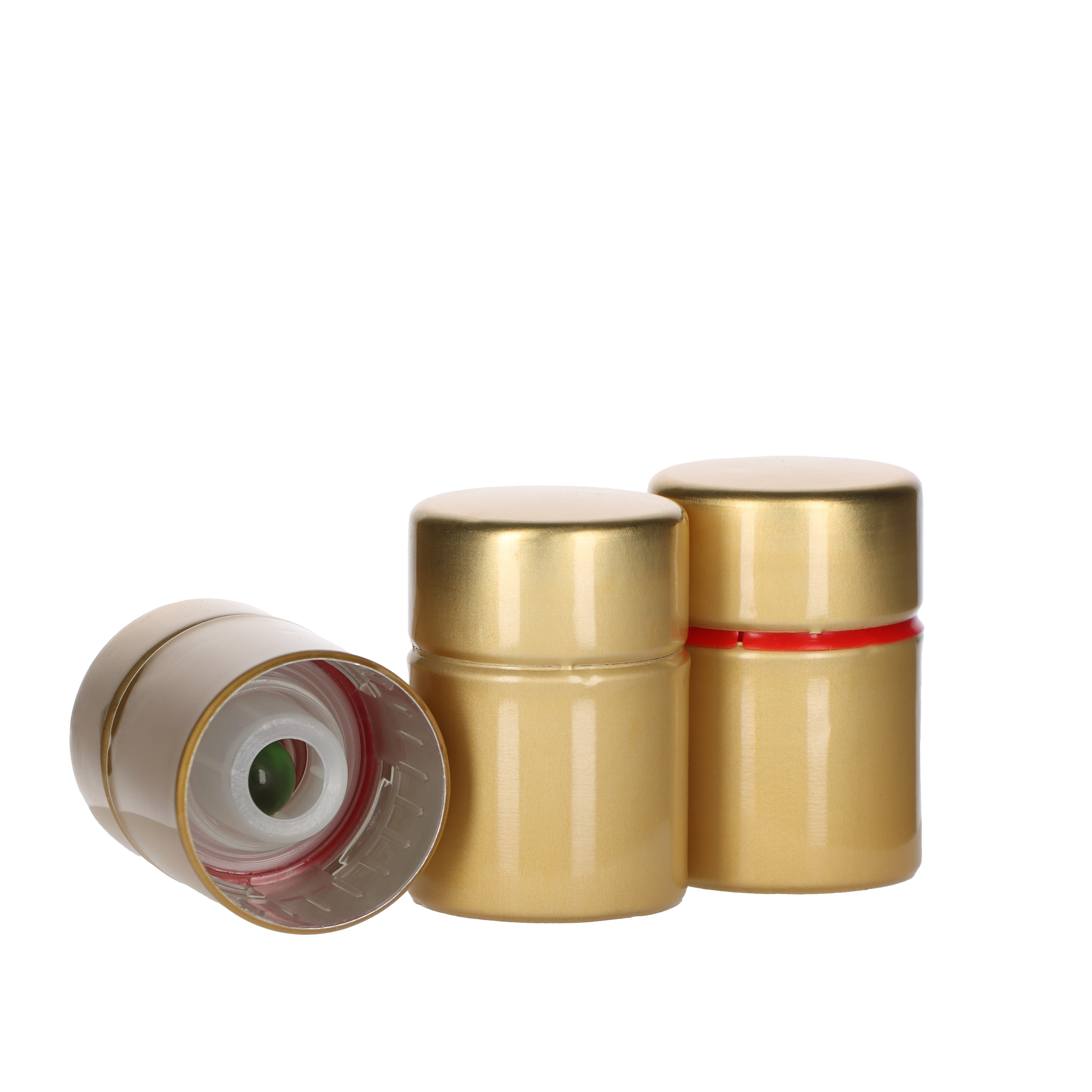 TOP / Guala Alu gold -Ring rot -  Beutel à 100 Stück