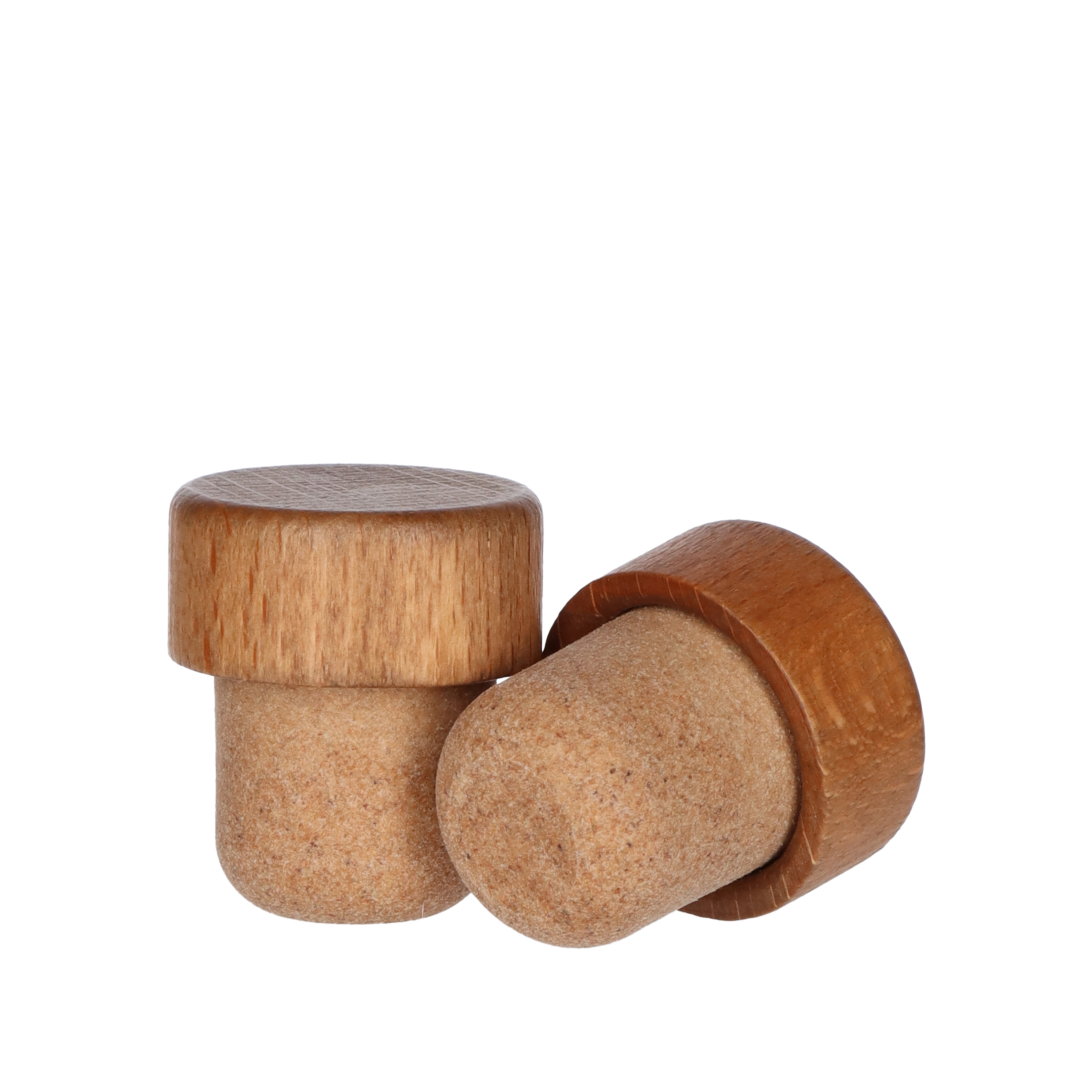 Holzscheibe Natur 22,5mm PE 30,0x14,0 - 22,5x20,0  Karton à 1400 Stück