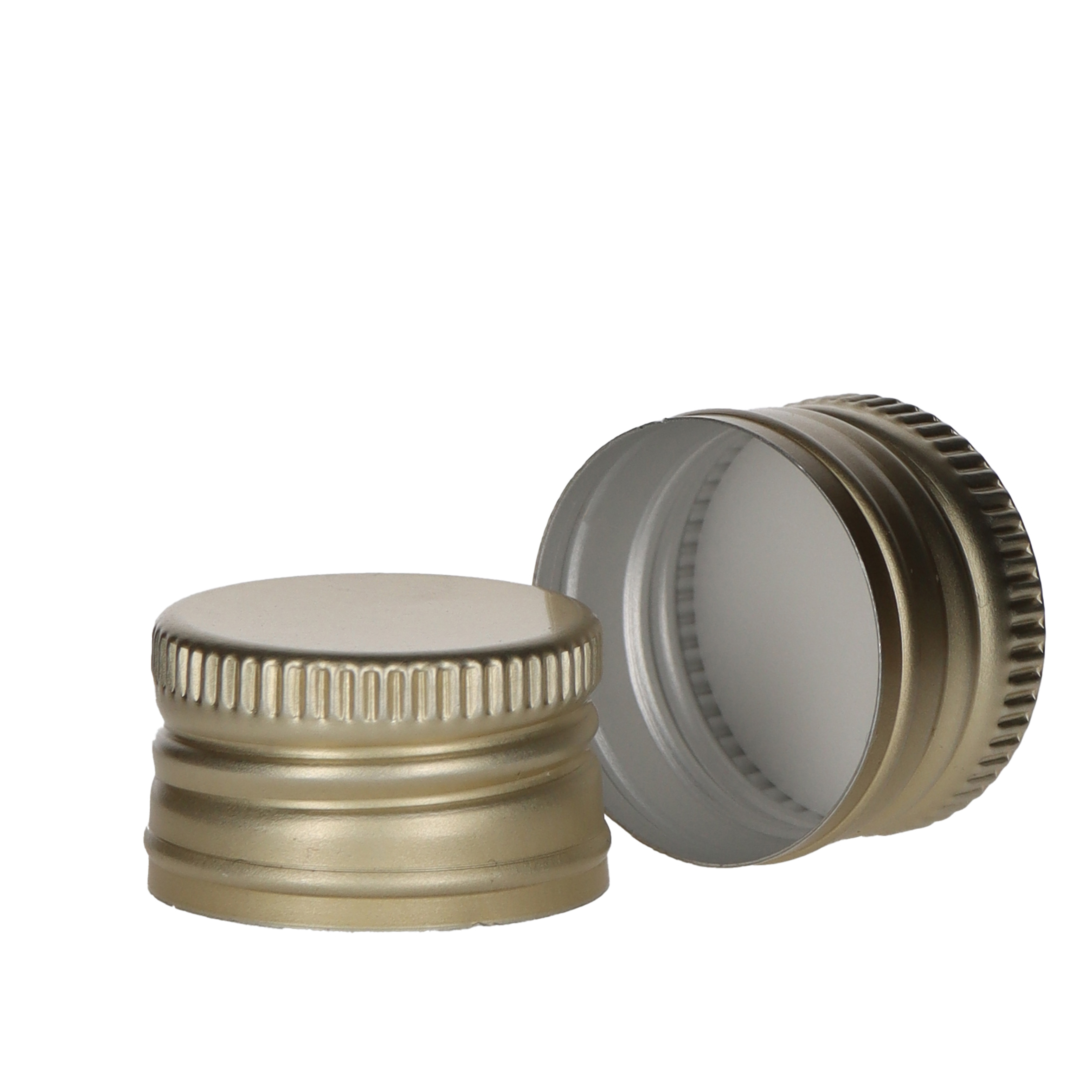 Schraubverschluss Alu PP22 gold mit Gewinde  Beutel à 100 Stück