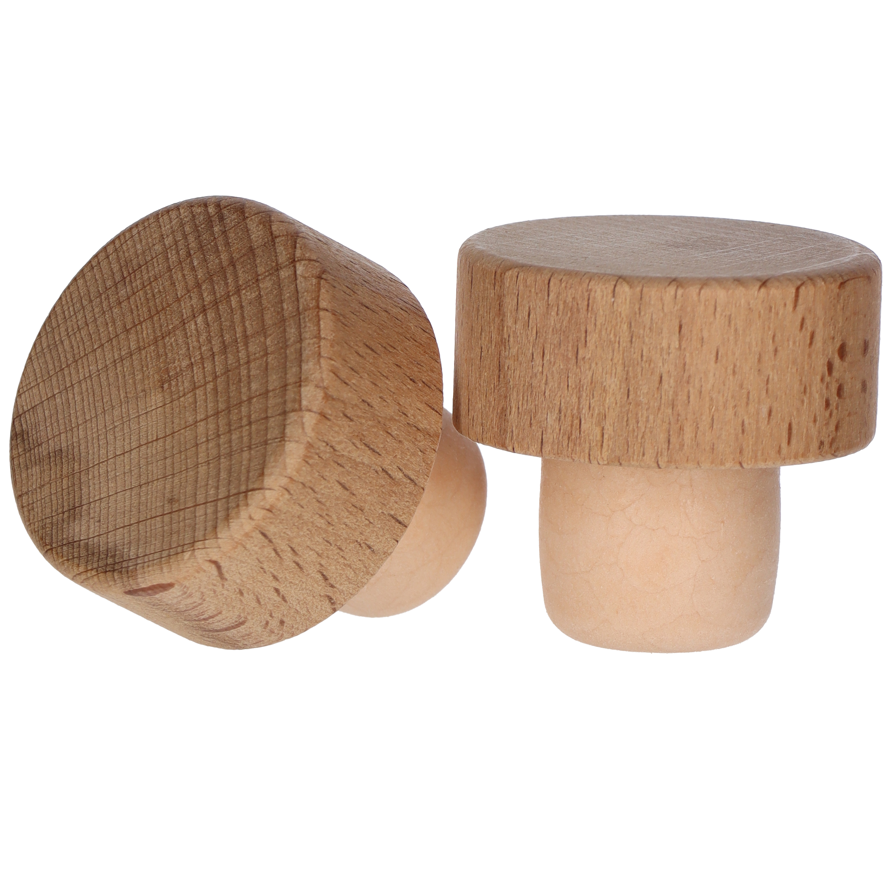 Holzgriffkorken Rustical Co-Injected 23,0mm 40,0x18,0 - 23,0x20,0  Karton à 900 Stück